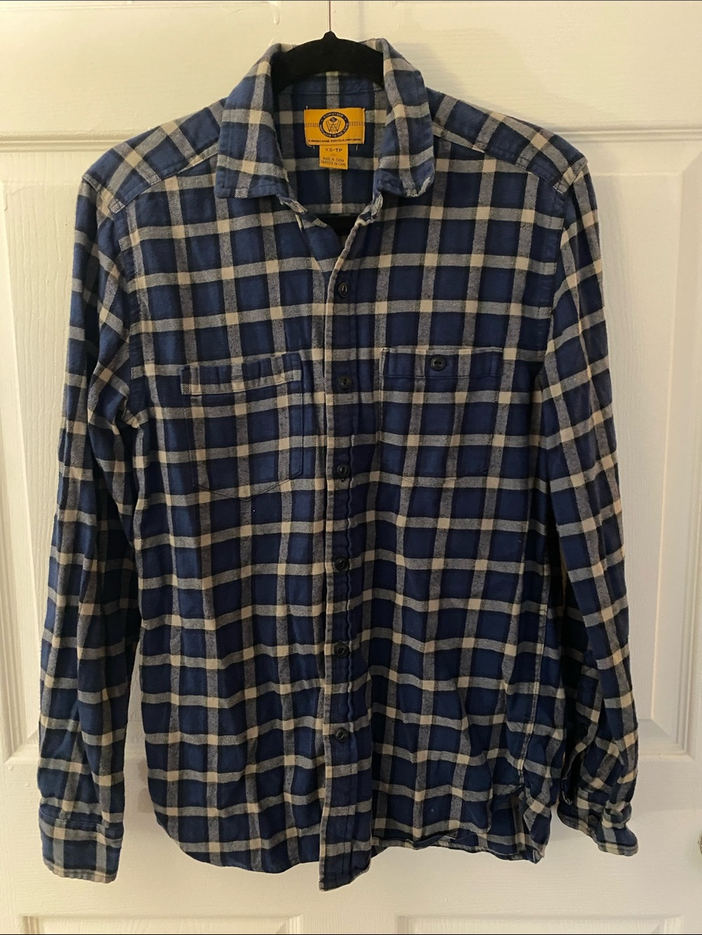 Stapleford Blue Plaid Flannel Button Down | Size XS